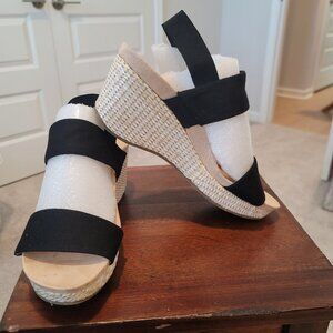 Life Stride "Delta" Two-Strap Wedge Sandal - Size 8.5